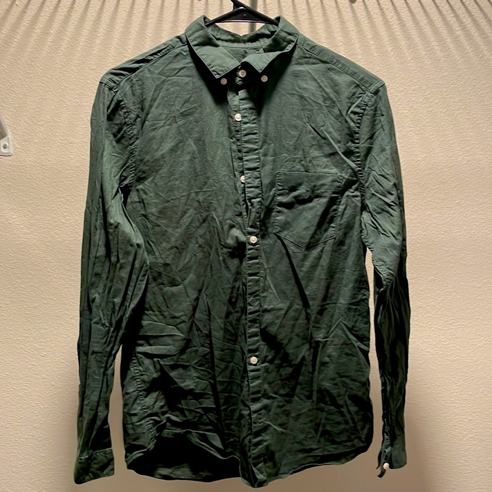 H&M green dress shirt